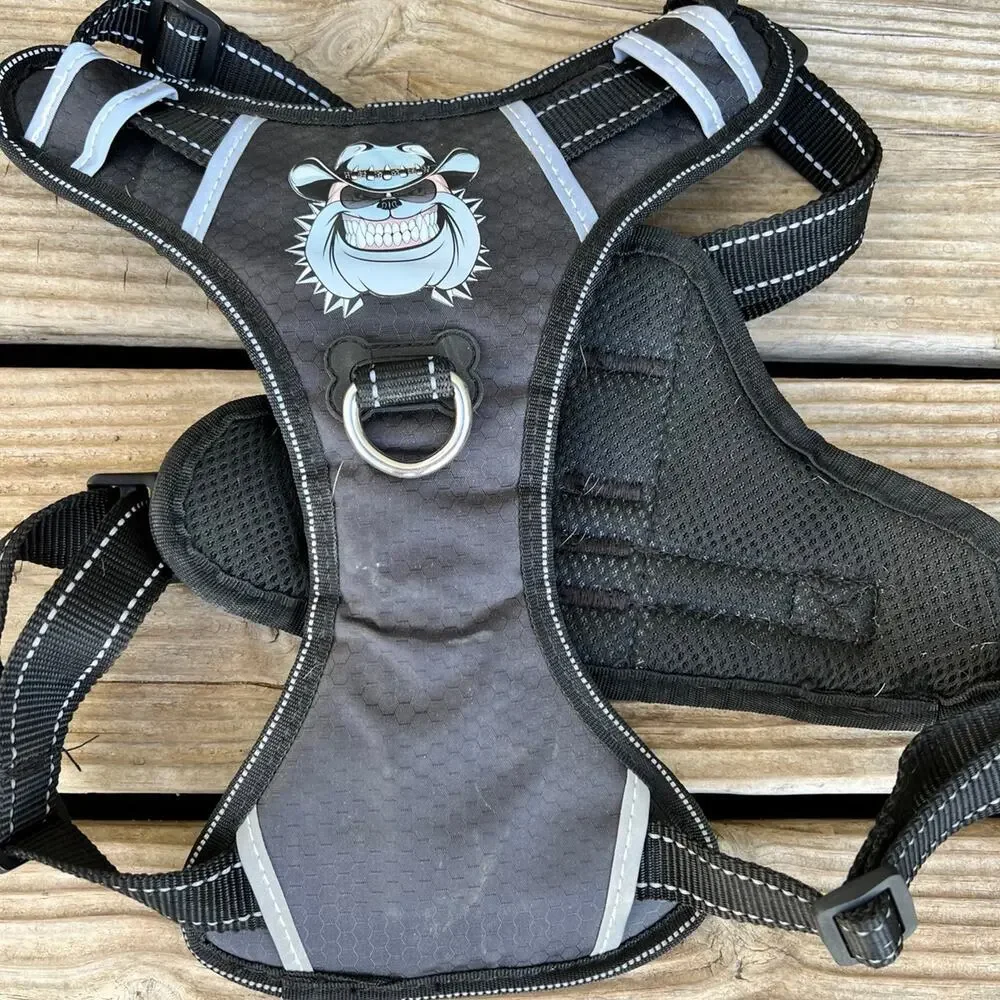 TIANYAO size M-L, no tug, soft reflective outdoor adjustable dog harness